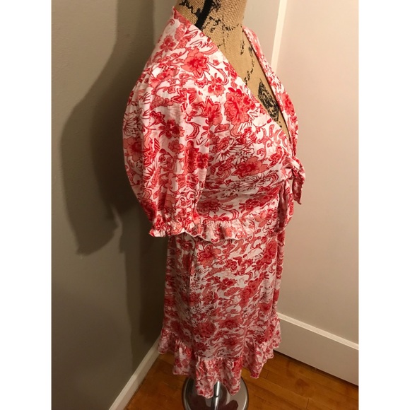 Topshop Embroidered Tie-Front Dress - Picture 5 of 8